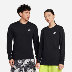 Men's Nike Club Long Sleeve Tee - Black