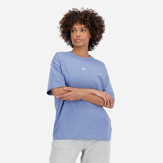 Women's New Balance Athletics Oversized Lifestyle T-Shirt - Blue