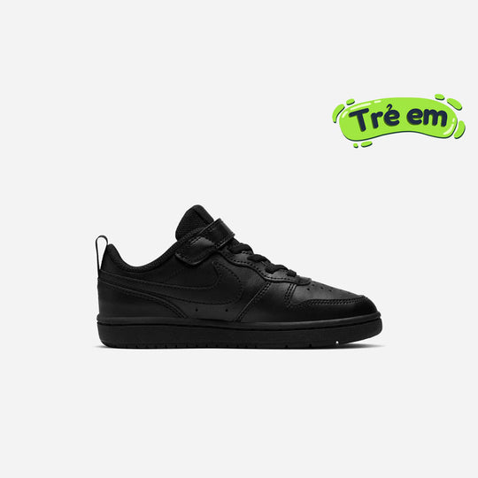Kids' Nike Court Borough Low 2 Sneakers - Black