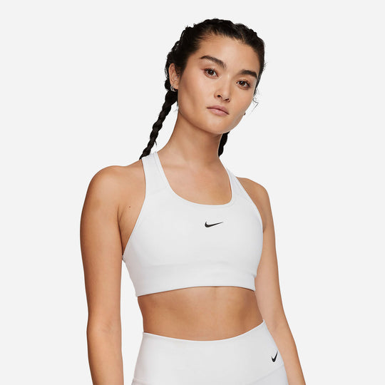 Women's Nike Medium-Support 1-Piece Pad Sport Bra - White