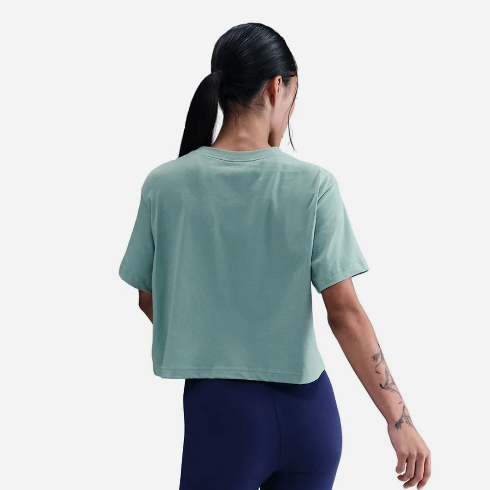 Áo Crop-Top Nữ Nike Sportswear Essential - Xanh Mint - Supersports Vietnam