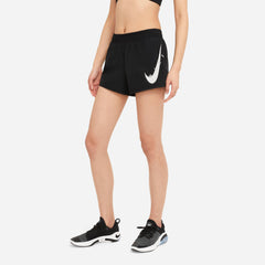 Women's Nike Swoosh Run Shorts - Black