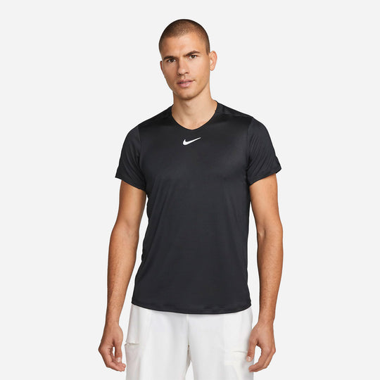 Men's Nike Court Dri-Fit Advantage Tennis T-Shirt - Black