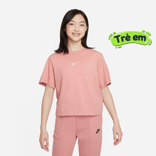 Girls' Nike Sportswear Crop-Top - Pink