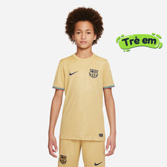 Boys' Nike Fc Barcelona 2022/23 Stadium Away Jersey - Yellow