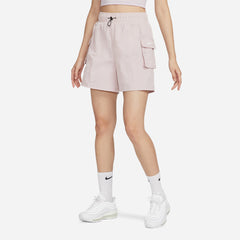 Women's Nike Essential Woven High Rise Shorts - Pink