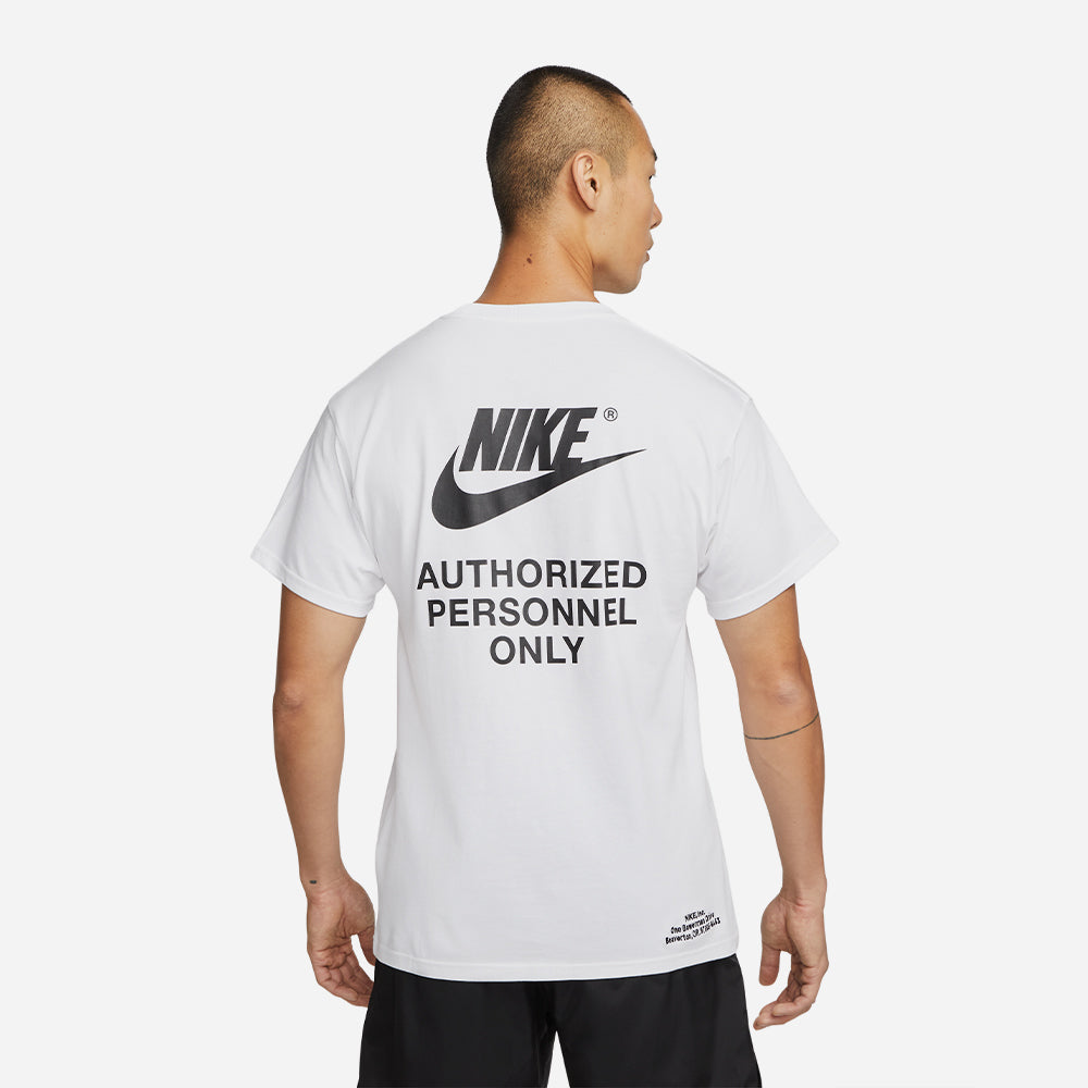 Áo Thun Nam Nike Sportswear Authorized Personnel - Trắng - Supersports Vietnam