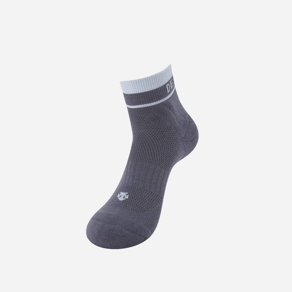 Vớ Thể Thao Nam Descente Semi Pro Logo Point Quarter - Xám - Supersports Vietnam