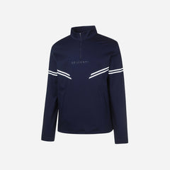 Áo Đánh Golf Nam Descente Spirit Printing Loosefit Half Neck - Xanh Navy - Supersports Vietnam