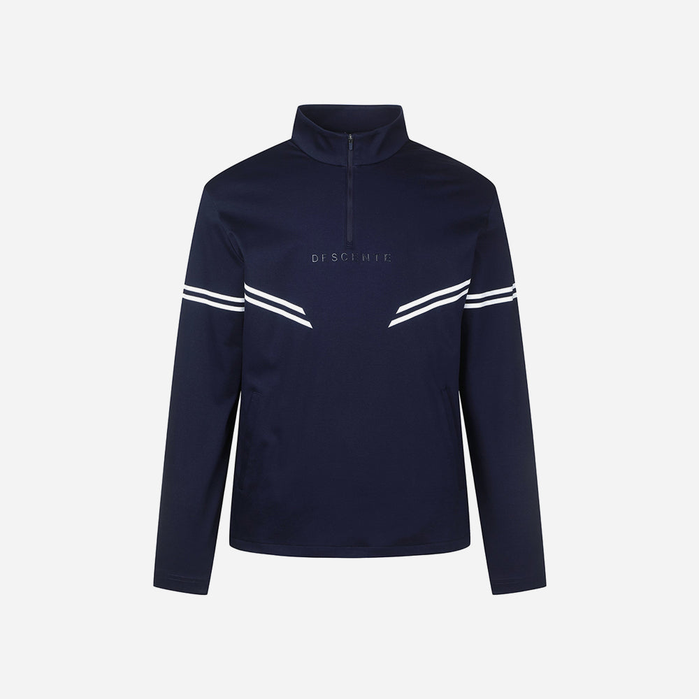 Áo Đánh Golf Nam Descente Spirit Printing Loosefit Half Neck - Xanh Navy - Supersports Vietnam