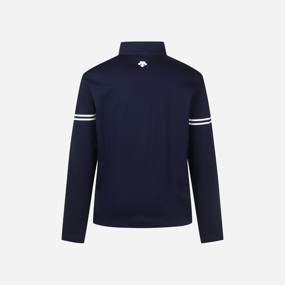 Áo Đánh Golf Nam Descente Spirit Printing Loosefit Half Neck - Xanh Navy - Supersports Vietnam