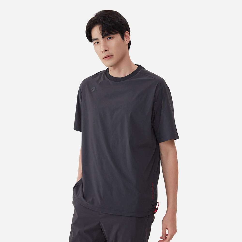 Áo Đánh Golf Nam Descente Spirit Woven Sleeve - Xám - Supersports Vietnam