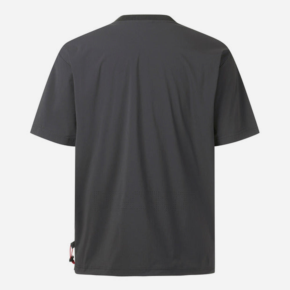 Áo Đánh Golf Nam Descente Spirit Woven Sleeve - Xám - Supersports Vietnam