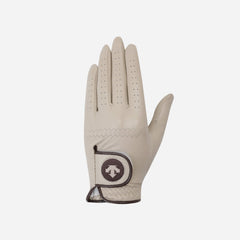 Descente Super Solid Sheepskin Left-Hand Golf Glove - Beige