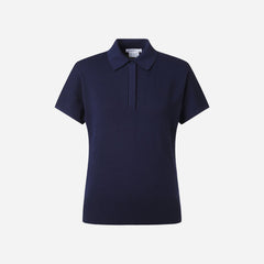 Áo Đánh Golf Nữ Descente Sleeve Knit - Xanh Navy - Supersports Vietnam