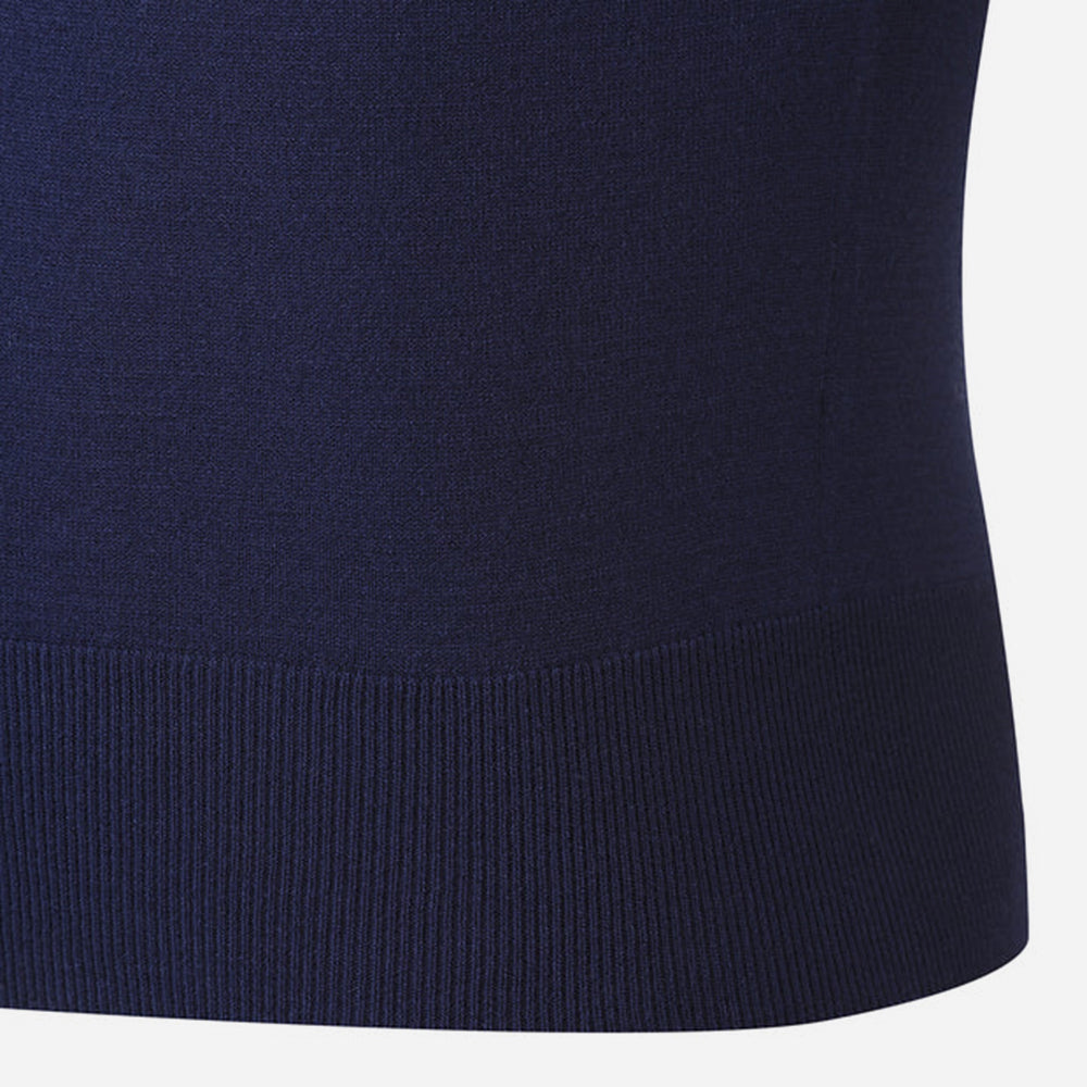 Áo Đánh Golf Nữ Descente Sleeve Knit - Xanh Navy - Supersports Vietnam