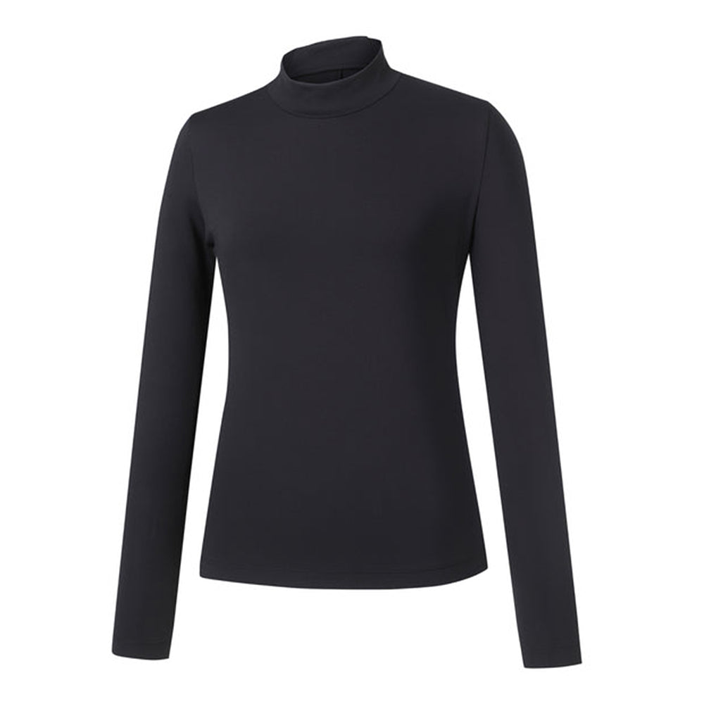 Áo Đánh Golf Nữ Descente Semi Pro Mockneck - Đen - Supersports Vietnam