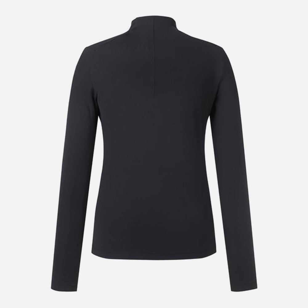 Áo Đánh Golf Nữ Descente Semi Pro Mockneck - Đen - Supersports Vietnam