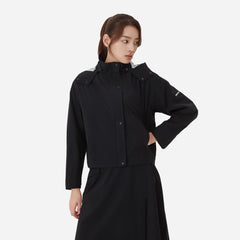 Women's Descente Overfit Rain Jacket - Black