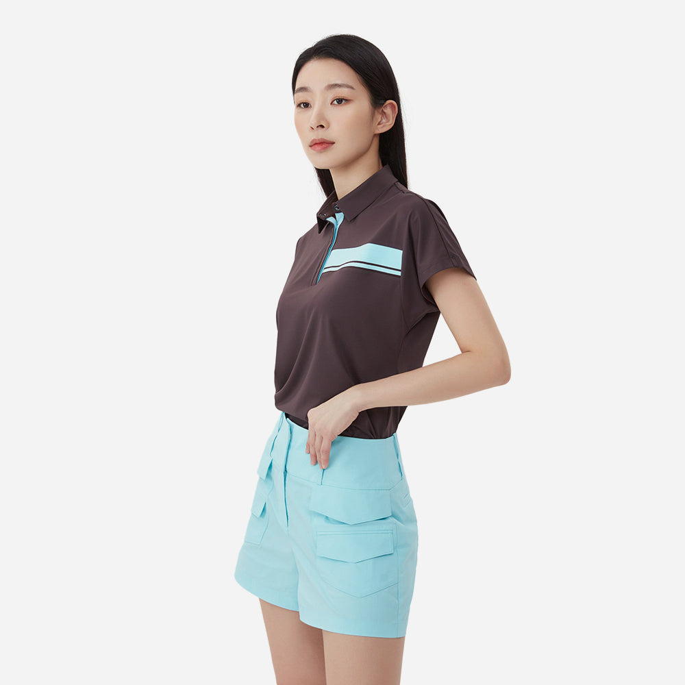 Quần Ngắn Golf Nữ Descente Side Pocket Half - Xanh Dương - Supersports Vietnam
