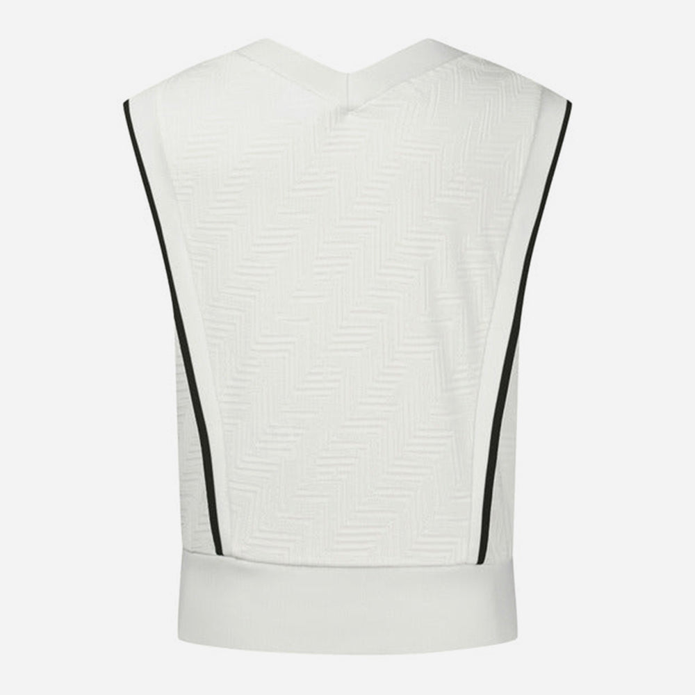 Áo Đánh Golf Nữ Descente Front Patterned Jacquard Sleeveless - Be - Supersports Vietnam