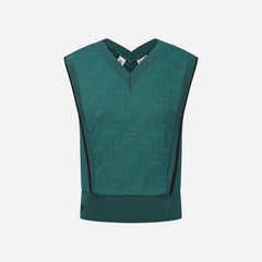 Áo Đánh Golf Nữ Descente Front Patterned Jacquard Sleeveless - Xanh Lá - Supersports Vietnam
