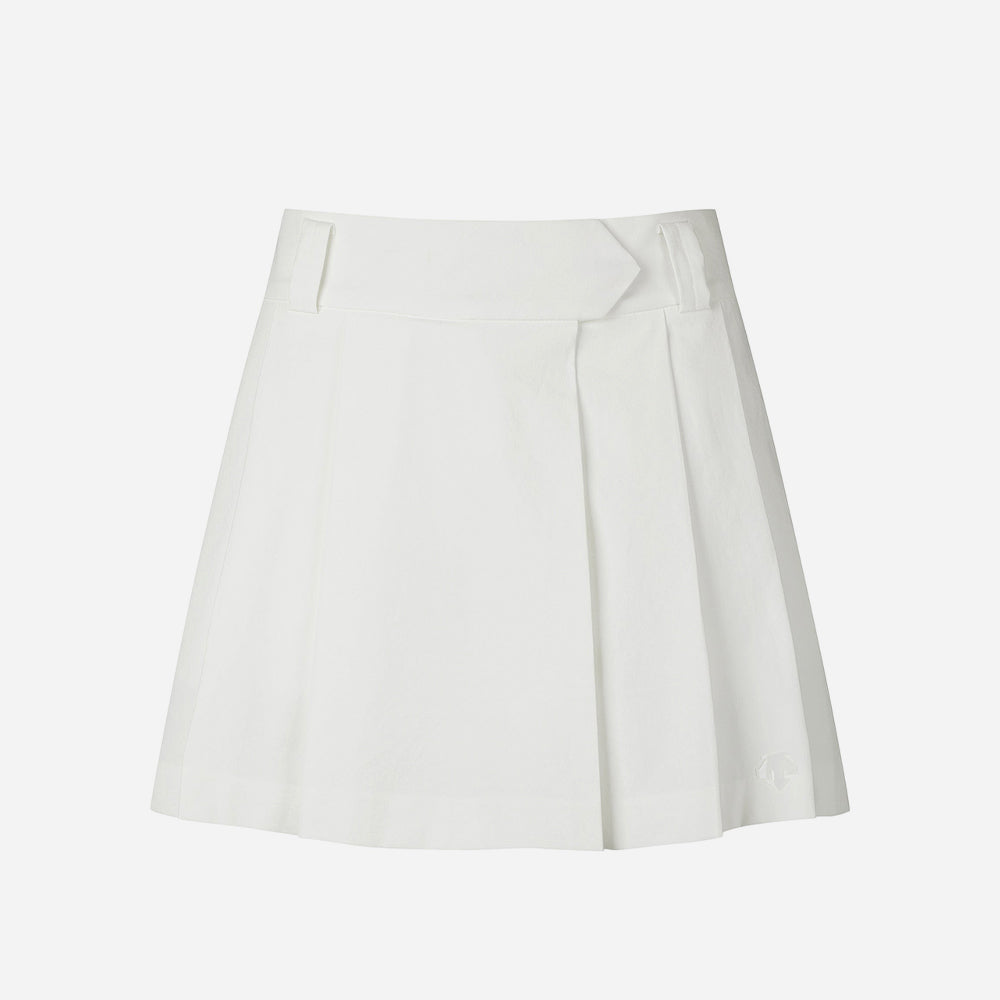 Quần Ngắn Golf Nữ Descente Spirit Hot Summer Woven Linen - Be - Supersports Vietnam