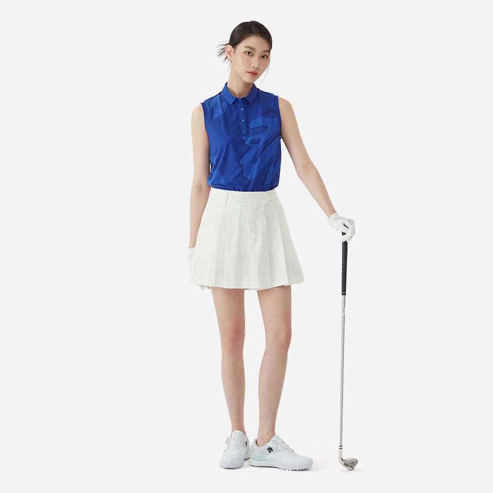 Quần Ngắn Golf Nữ Descente Spirit Hot Summer Woven Linen - Be - Supersports Vietnam
