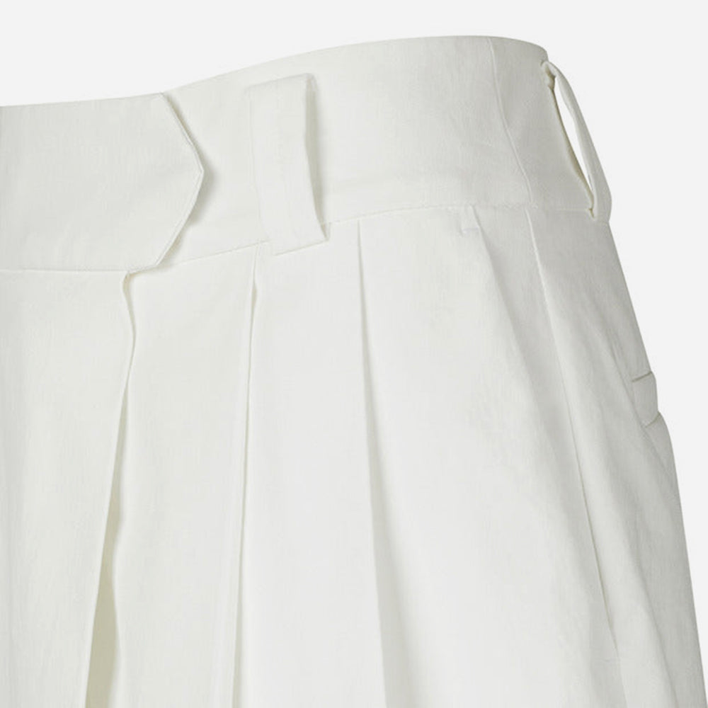 Quần Ngắn Golf Nữ Descente Spirit Hot Summer Woven Linen - Be - Supersports Vietnam