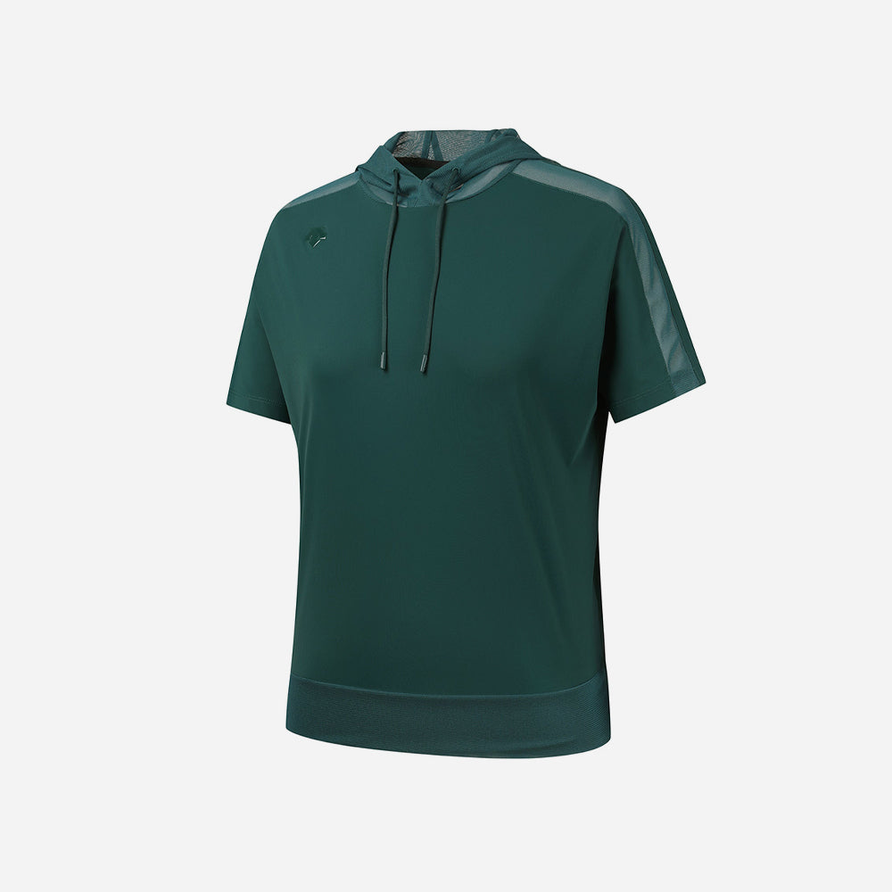 Áo Đánh Golf Nữ Descente Sleeve Hoodie - Xanh Lá - Supersports Vietnam