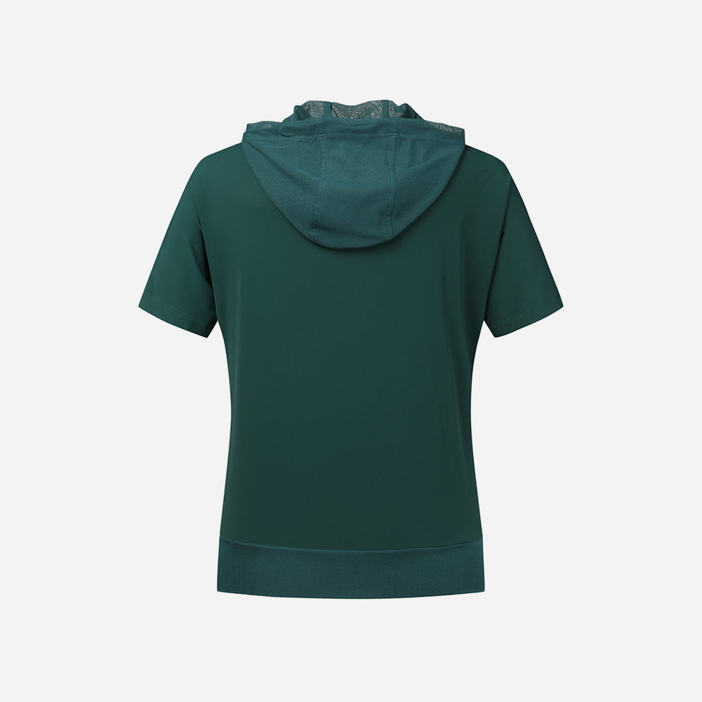 Áo Đánh Golf Nữ Descente Sleeve Hoodie - Xanh Lá - Supersports Vietnam