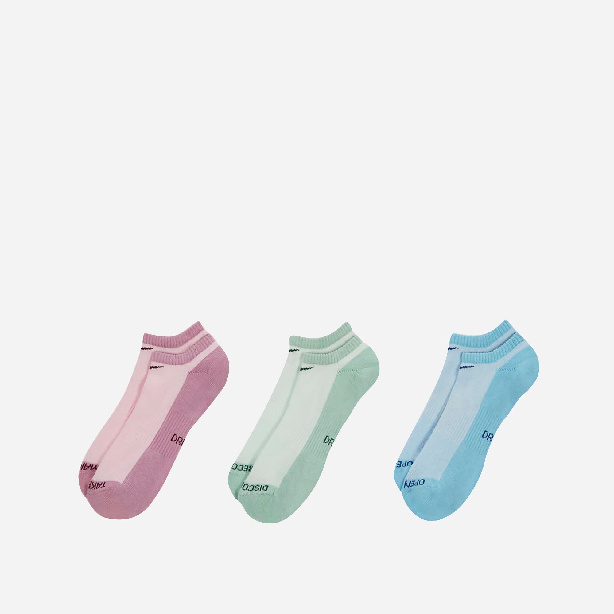 Vớ Thể Thao Nike Lightweight No Show (3 Đôi) - Hồng - Supersports Vietnam