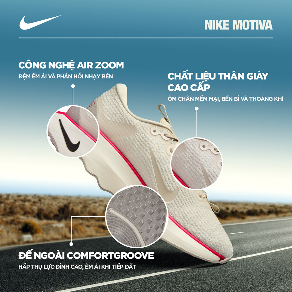 Giày Luyện Tập Nữ Nike Motiva - Be - Supersports Vietnam