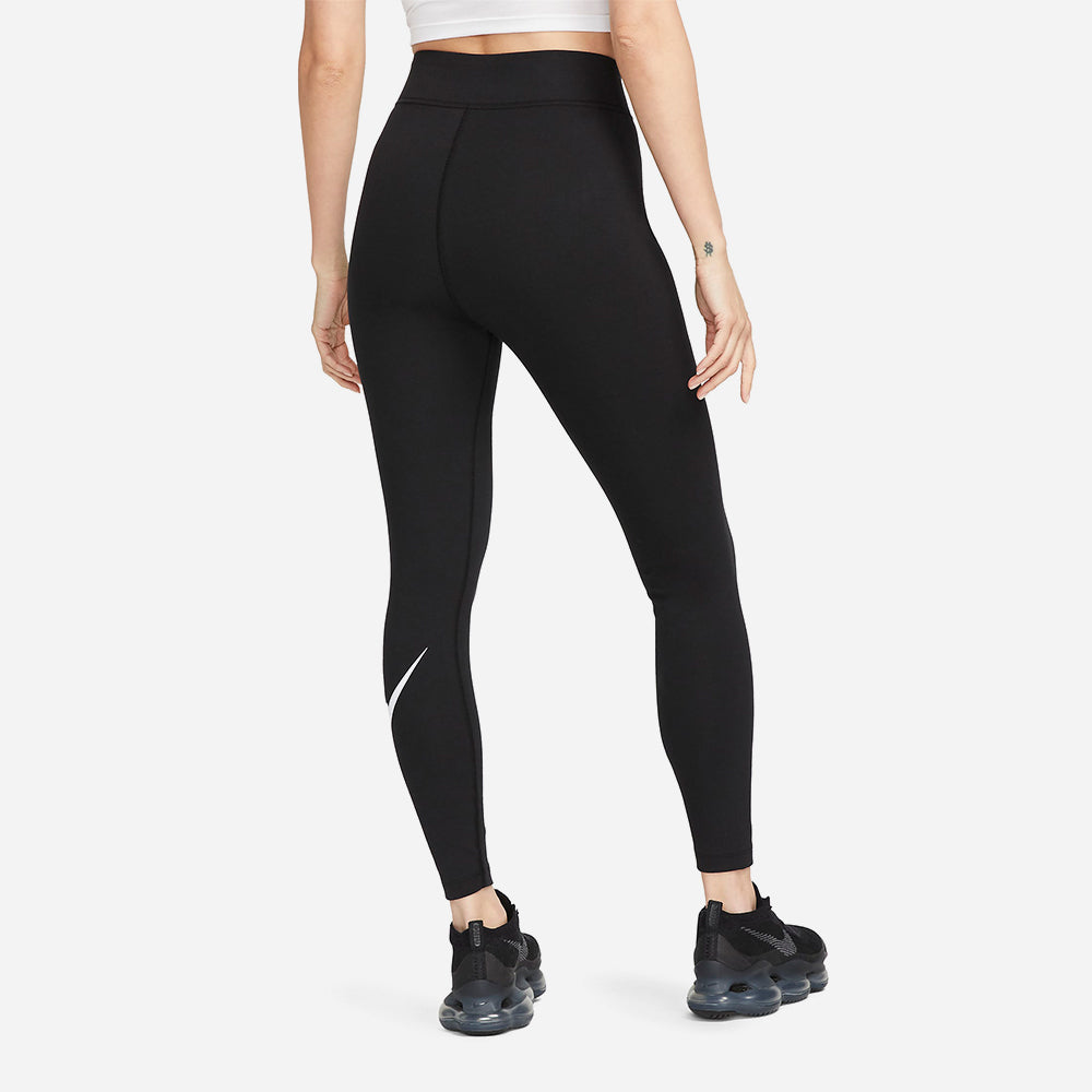 Quần Bó Thể Thao Nữ Nike High-Waisted Graphic - Đen - Supersports Vietnam