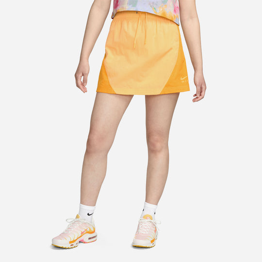 Women's Nike High-Waisted Woven Skirt - Yellow