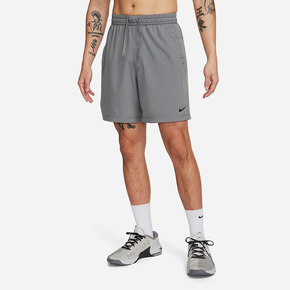 Quần Ngắn Thể Thao Nam Nike Dri-Fit Form 7 Inch Unlined Versatile - Xám - Supersports Vietnam