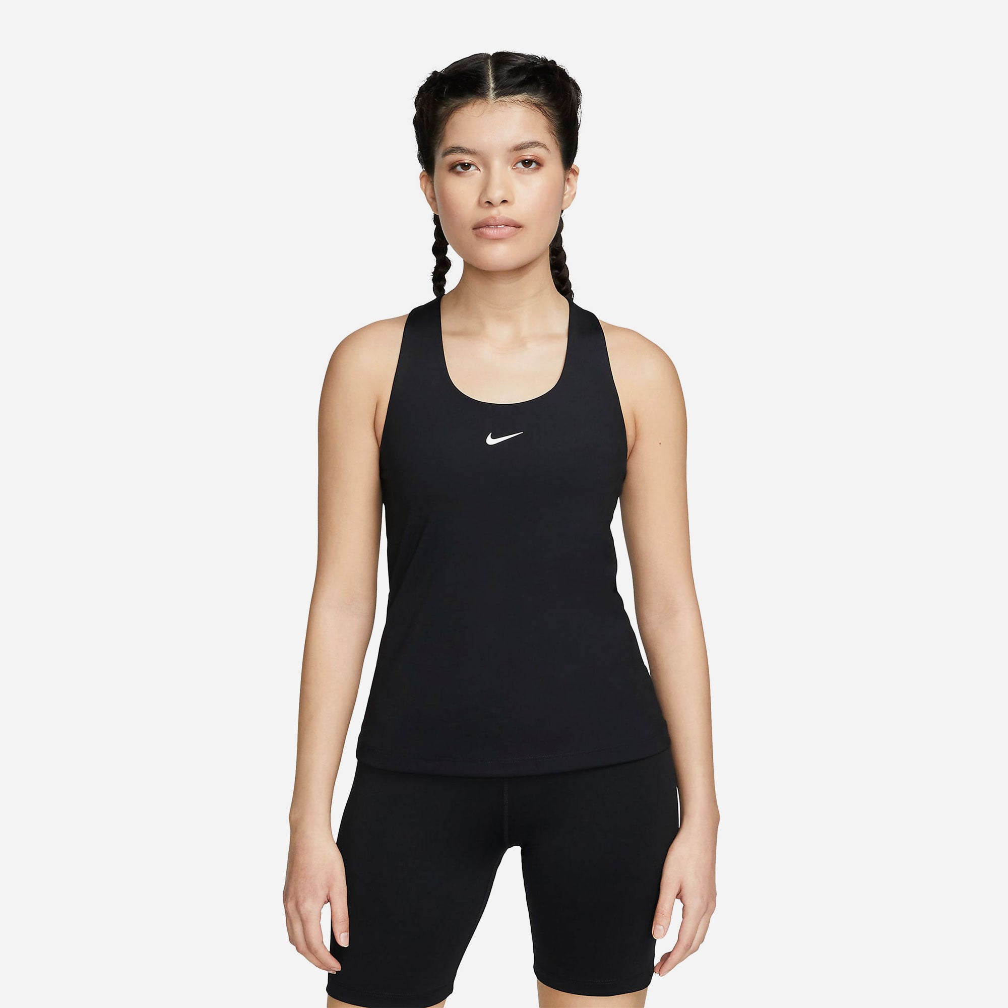 Áo Ba Lỗ Nữ Nike Swoosh - Đen - Supersports Vietnam