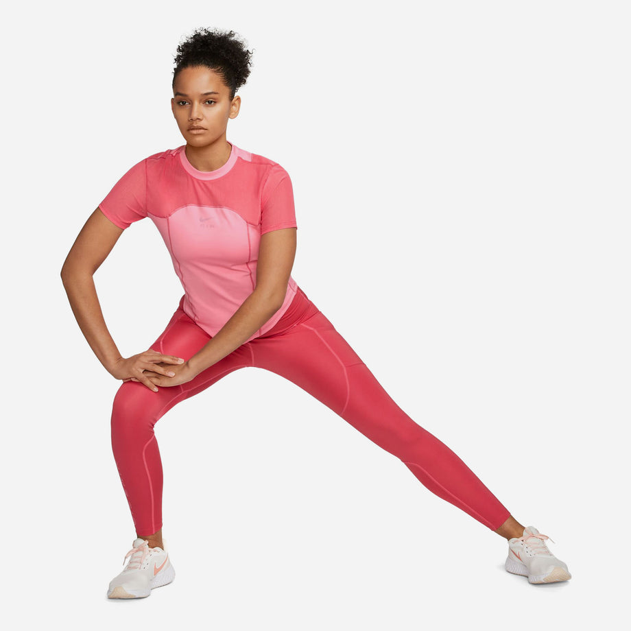 Nike Women's Plus Yoga Jersey Cropped Training Hoodie (Light Coral, 2X) 