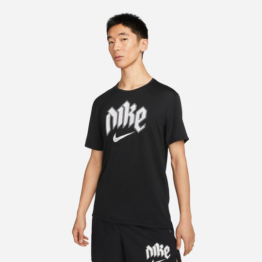 Men's Nike Dri-Fit Uv Hyverse T-Shirt - Black