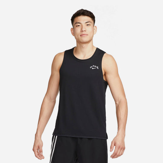 Men's Nike Dri-Fit Miler Running Tank - Black