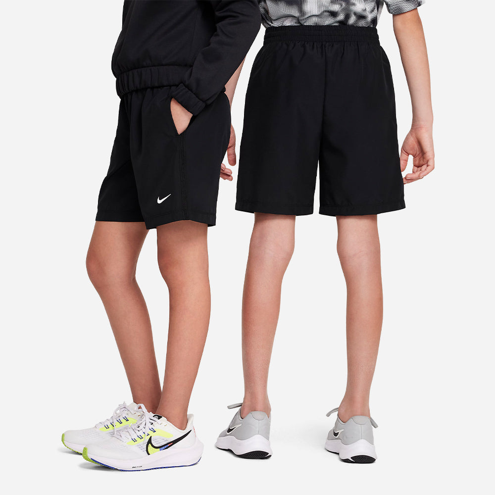 Quần Ngắn Thể Thao Bé Trai Nike Dri-Fit Multi Woven - Đen - Supersports Vietnam