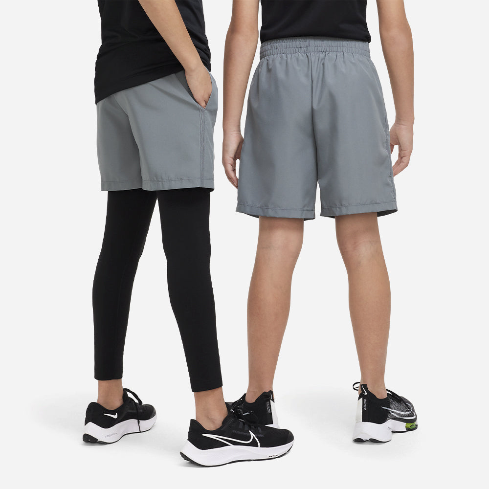 Quần Ngắn Thể Thao Bé Trai Nike Dri-Fit Multi Woven - Xám - Supersports Vietnam