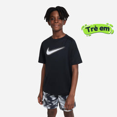 Áo Tay Ngắn Bé Trai Nike Dri Fit Multi - Đen