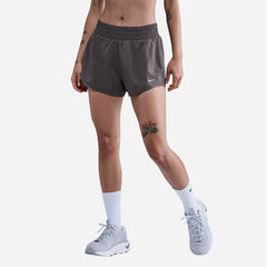 Quần Ngắn Thể Thao Nữ Nike One Dri-Fit Mid-Rise 3 Inch 2-In-1 - Tím - Supersports Vietnam