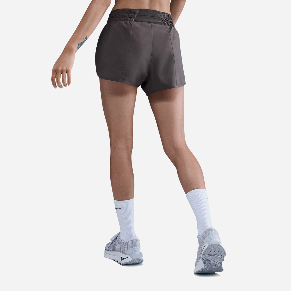 Quần Ngắn Thể Thao Nữ Nike One Dri-Fit Mid-Rise 3 Inch 2-In-1 - Tím - Supersports Vietnam