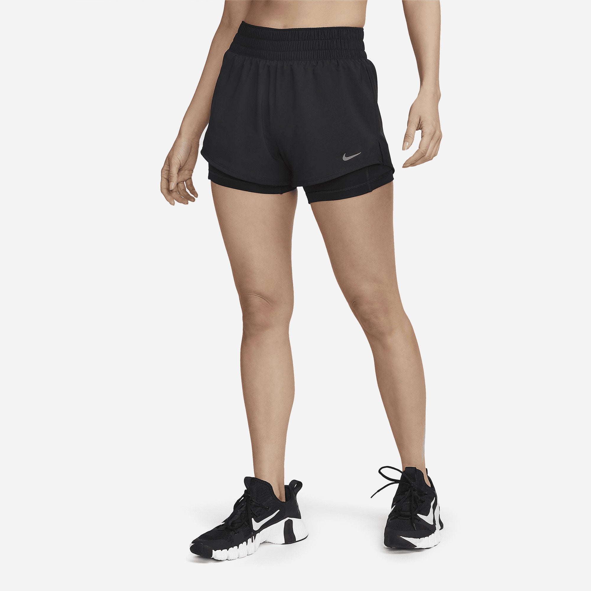 Quần Ngắn Nữ Nike Dri-Fit One 3In 2N1 - Đen - Supersports Vietnam