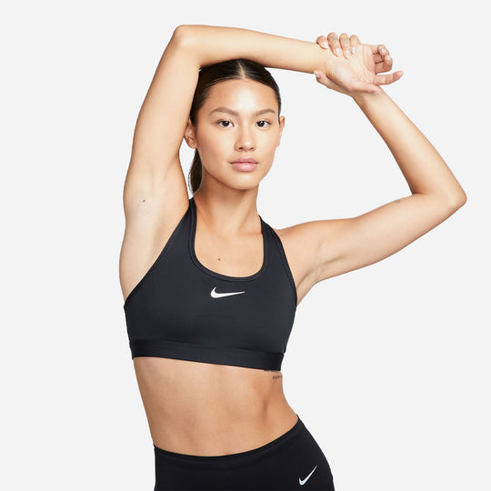 Women's Nike Swoosh Medium-Support Padded Sport Bra - Black