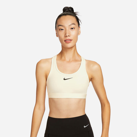 Women's Nike Swoosh Medium-Support Padded Sport Bra - Beige