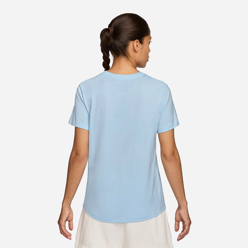 Áo Thun Nữ Nike Sportswear Club Essentials - Xanh Dương - Supersports Vietnam