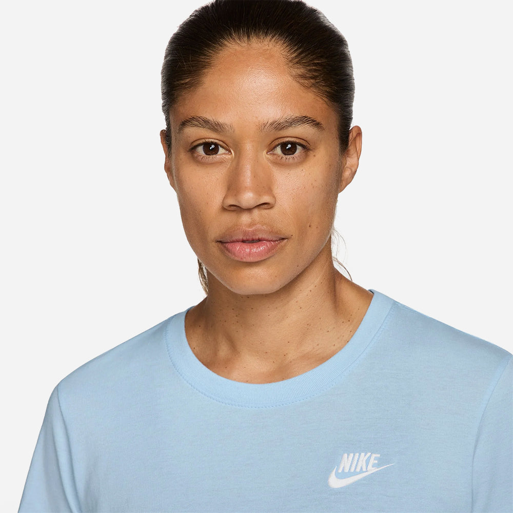 Áo Thun Nữ Nike Sportswear Club Essentials - Xanh Dương - Supersports Vietnam